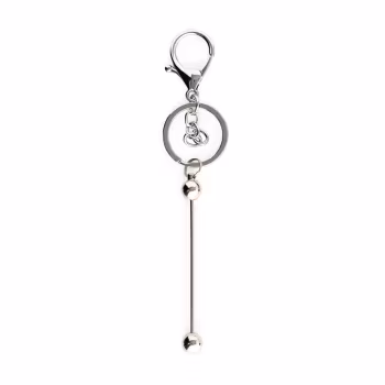 KEY RING FIR silver/ laurel green