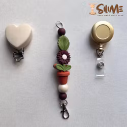 BADGE HOLDER WITH JOJO DAISY MYSITIC MAUVE STARTER PACK
