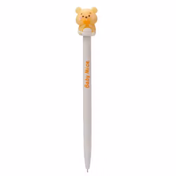 INCREDIBLE ERASABLE PEN WITH CUTE MOUSE TOP - BUTTER YELLOW 1 ST