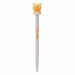 INCREDIBLE ERASABLE PEN WITH CUTE MOUSE TOP - BUTTER YELLOW 1 ST