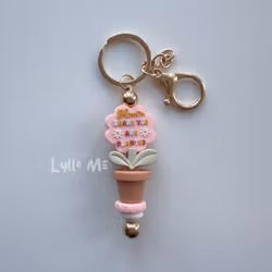KEYRING Bloom - Soft Pink