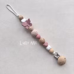 NAPPHÅLLARE - Silikon Butterfly- Rose