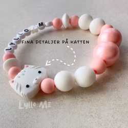 BRACELET Twist a pet with NAME White/Pink