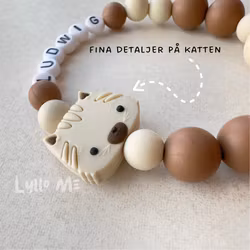 BRACELET Twist a pet with NAME Wool/Brown