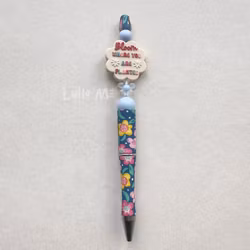 PEN WITH BEADS - Bloom where you are planted