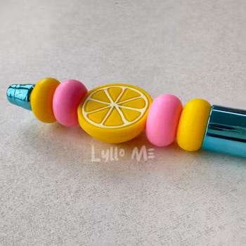 PENNA MED PÄRLOR  - Lemon