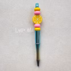 PENNA MED PÄRLOR  - Lemon