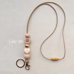 ID card holder LANEYARD Flower Blush