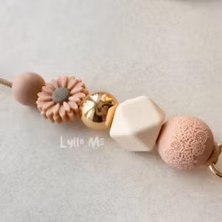 ID card holder LANEYARD Flower Blush