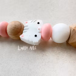 PACIFIER - Silicone Cat - White