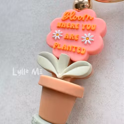 KEYRING Bloom - Grapefruit pink