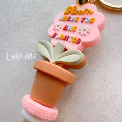 KEYRING Bloom - Soft Pink