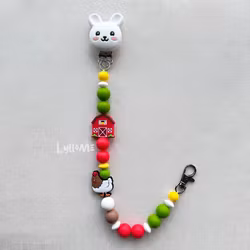 BADGE HOLDER with clips-Farmhouse