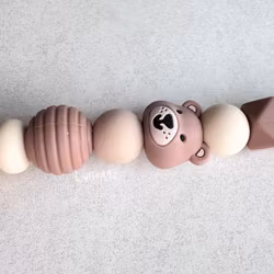 PACIFIER HOLDER - Teddy- Brown / Brown