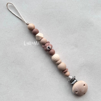 NAPPHÅLLARE - Teddy- Brown / Ivory
