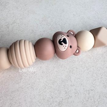 NAPPHÅLLARE - Teddy- Brown / Beige