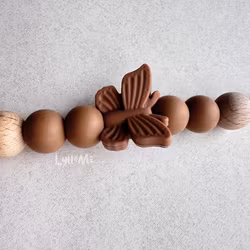 PACIFIER HOLDER - Butterfly- Brown