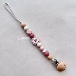 NIPPER HOLDER - Happy Flower - Light Old Pink