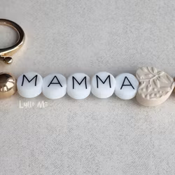 KEYRING MOM- Heart Ivory/ any name of your choice (max 5 letters)