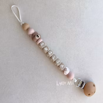 NAPPHÅLLARE -Lilla Björn-  Light Pink / Taupe