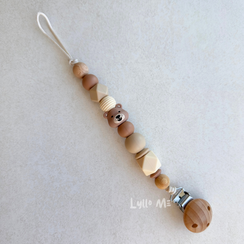 NAPPHÅLLARE - Teddy- Brown / Creme/ Hazelnut