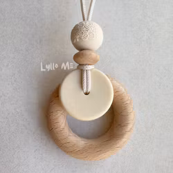 NURSING NECKLACE- EMBOSSED-IVORY