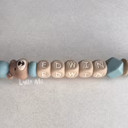 PEN WITH SILICONE BEADS POPPY mauve