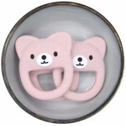 BITFIGUR I SILIKON - CAT - MED STRUKTUR -  OLD PINK