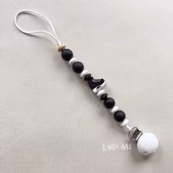 PACIFIER - Silicone Beads -Hockey