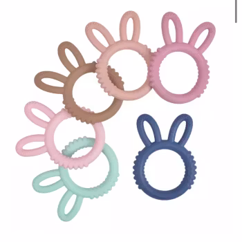 BITE FIGURE IN SILICONE -FLUFFY BUNNY– OLD PINK
