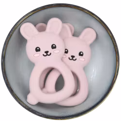 BITFIGUR I SILIKON -Rabbit - Light Old Pink