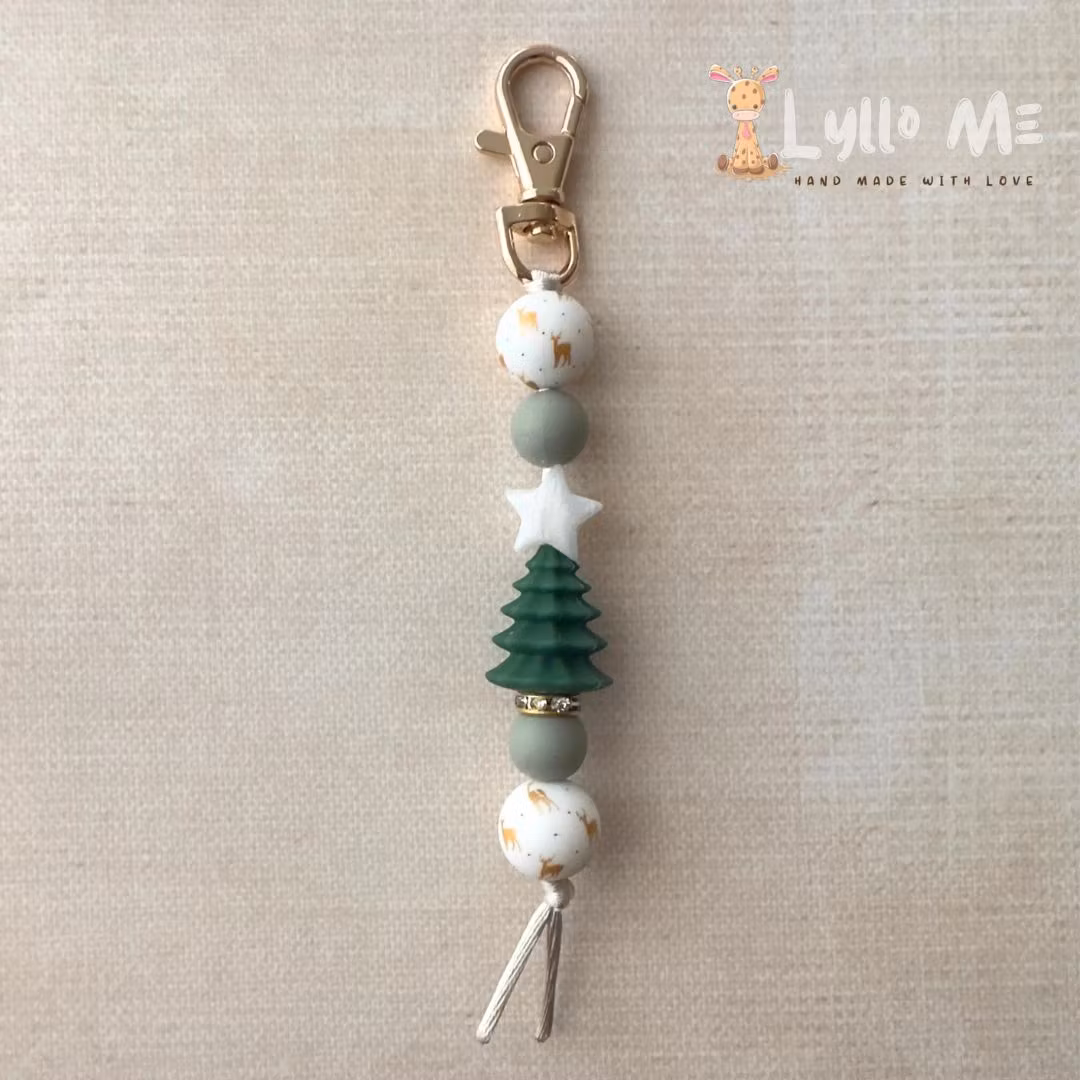 KEY RING FRAN gold/ flannel blue