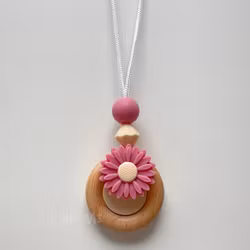 AMNINGSHALSBAND-DAISY-RASPBERRY
