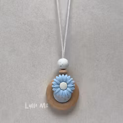 AMNINGSHALSBAND-DAISY- LIGHT BLUE