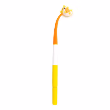 FURRY FRIENDS-Cute Animal Pencil with Narrow Top - YELLOW 1 PC
