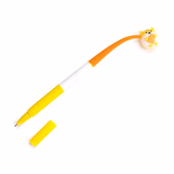 FURRY FRIENDS-Cute Animal Pencil with Narrow Top - YELLOW 1 PC