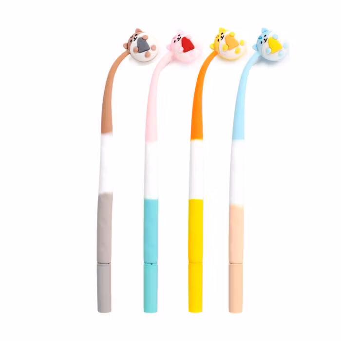 FURRY FRIENDS- Cute Animal Pencil with Narrow Top BLUE 1 PC