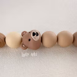 PACIFIER HOLDER - Little Bear - Brown shades