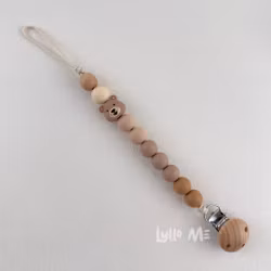 PACIFIER HOLDER - Little Bear - Brown shades