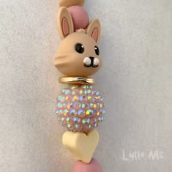 ID CARD/ KEY HOLDER with text Nurse with bling DAISY ROSE