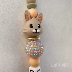 ID CARD/ KEY HOLDER with text Nurse with bling HEART