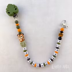 ID CARD/ KEY HOLDER with text NURSE or NURSE JUNGLE - TIGER