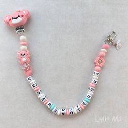 ID-KORT/ NYCKEL HÅLLARE med text Undersköterska med bling TEDDY ROSA