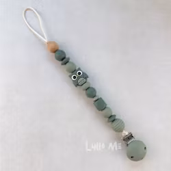 NAPPHÅLLARE med Silikon clips - OWL - DARK OLD GREEN/ OLD GREEN