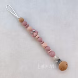 NAPPHÅLLARE med - OWL  OLD PINK