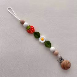 PACIFIER - Strawberry - daisy