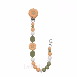 BADGE HOLDER DAISY apricot