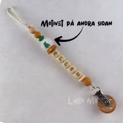 Napphållare med namn Snow Globe  /WHEAT