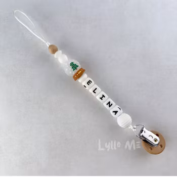 Napphållare med namn Snow Globe  /WHITE