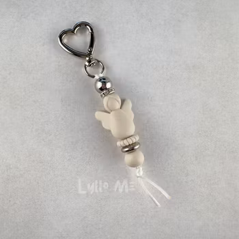 NYCKELRING Guardian Angel Silver